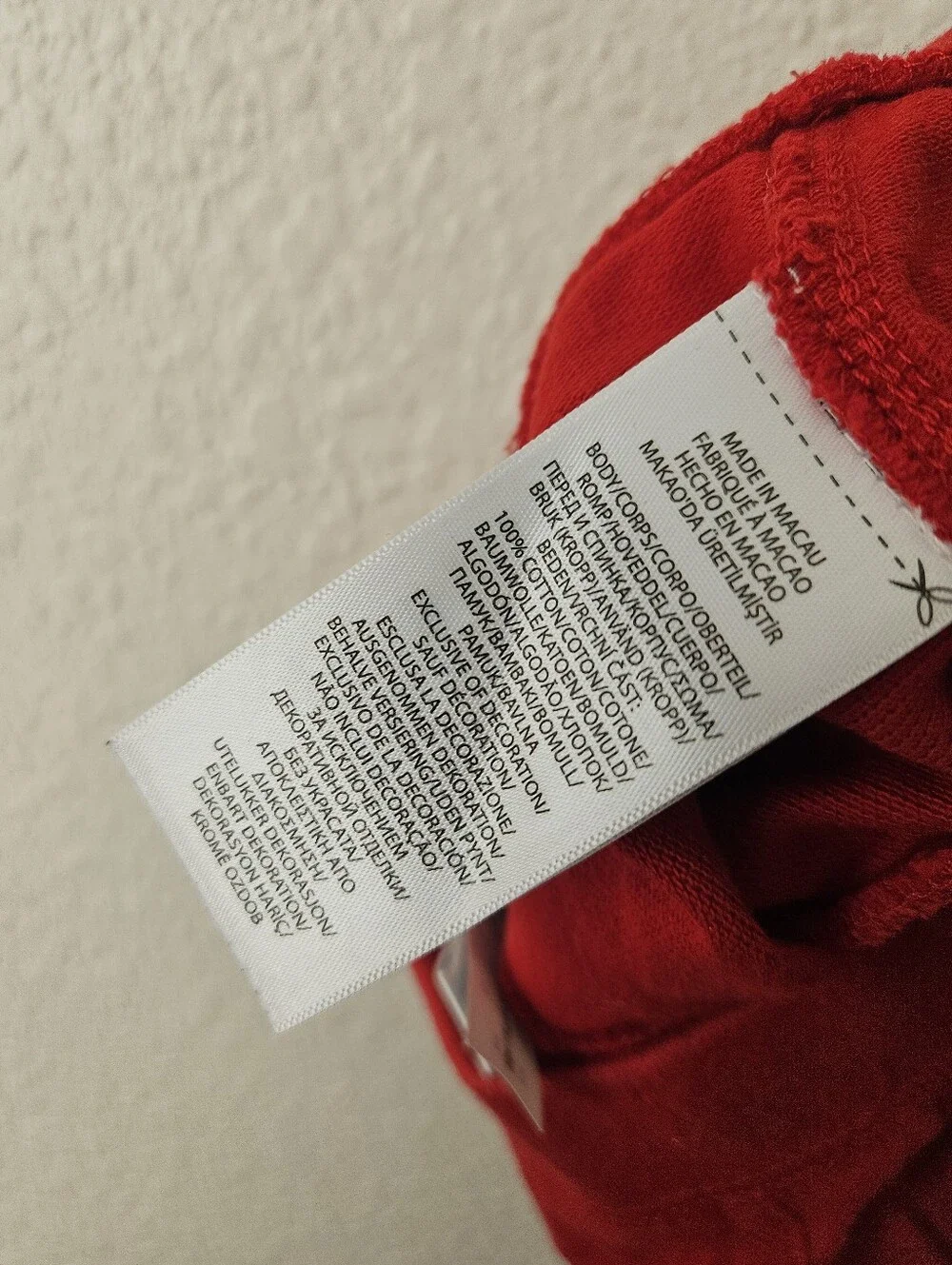 ralph lauren baby knit 100% cotton red shorts, 6 months